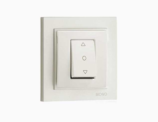 MONO DESPİNA JALUZİ ANAHTARI TEK TUŞ (BEYAZ)